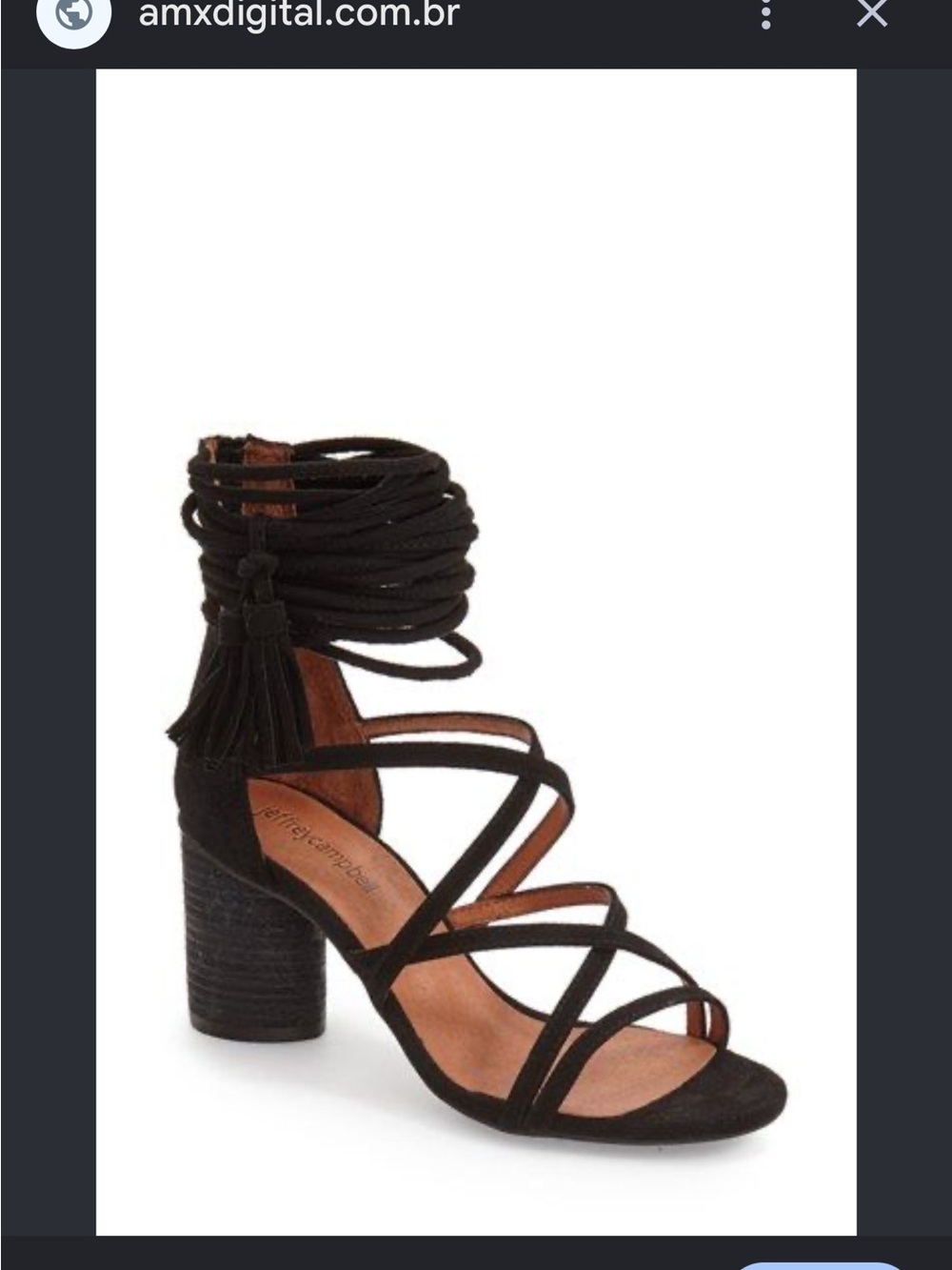 Jeffrey Campbell- Despina Heeled Sandals, black suede, size 10